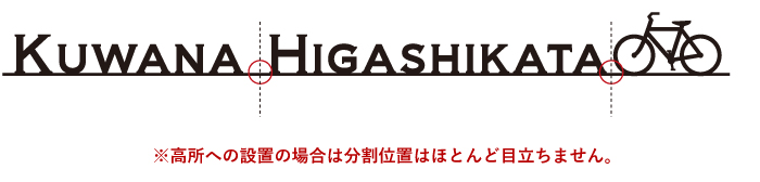 切り文字銘板 店舗看板