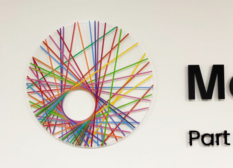 アクリルの会社銘板 会社の表札 会社ロゴ